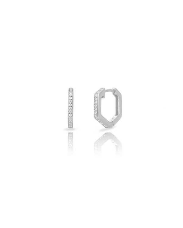 Aros Hexagonales Czs Plata
