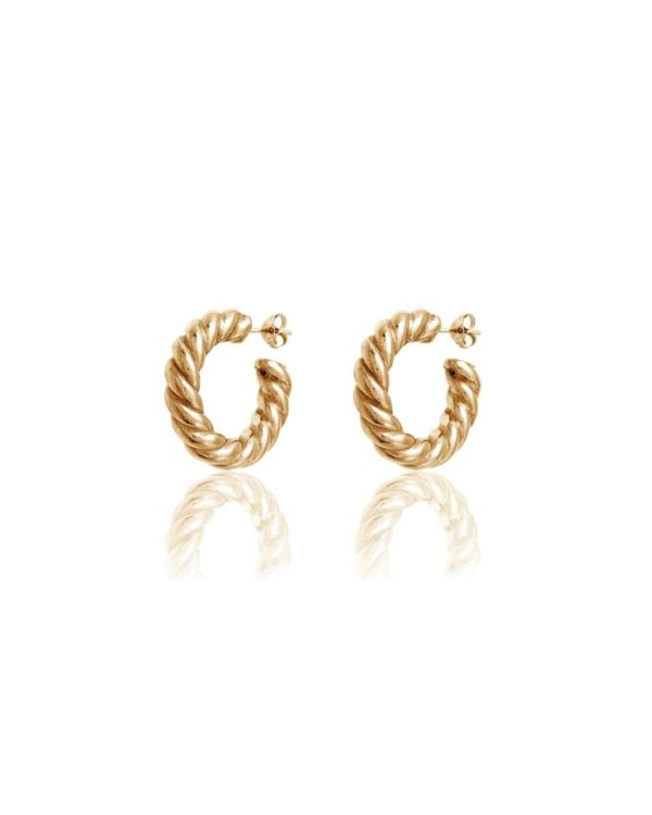 Aros Trenzados Oro