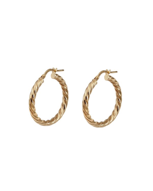 Aros Rizados Oro