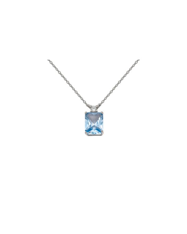 Collar Aguamarina Plata