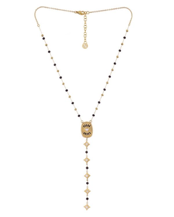 Collar Amuleto Black Gold