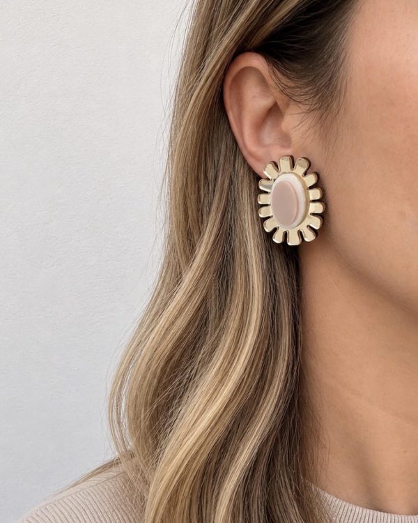 Pendientes Soflo Dorados METACRILATO