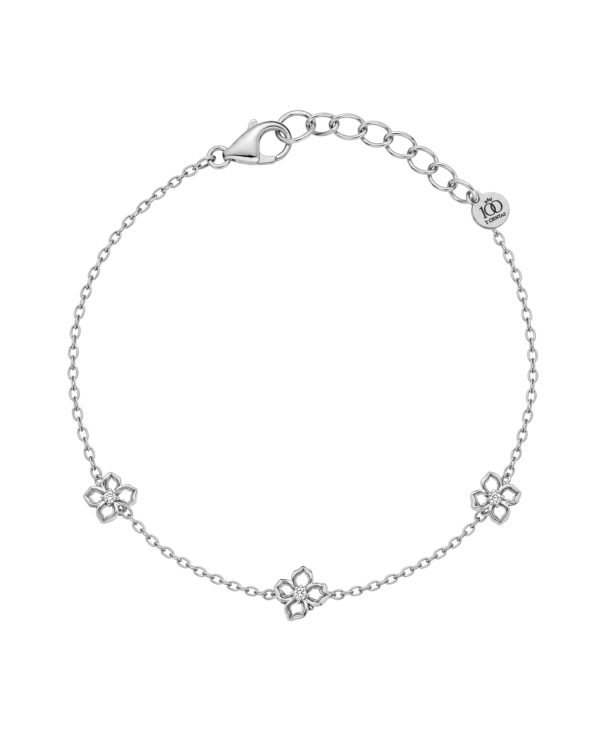Pulsera Tres Petunias Acero